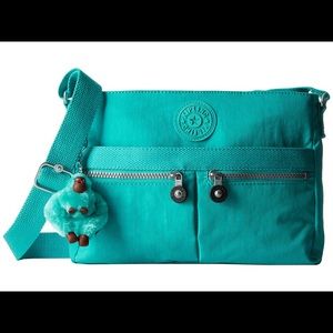 NWT Kipling crossbody. 12”x8” Turquoise.